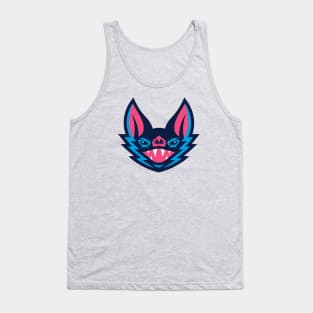 Unleash the Night: Spooky Bat Sports Mascot Tee for Die-Hard Sports Fans Tank Top